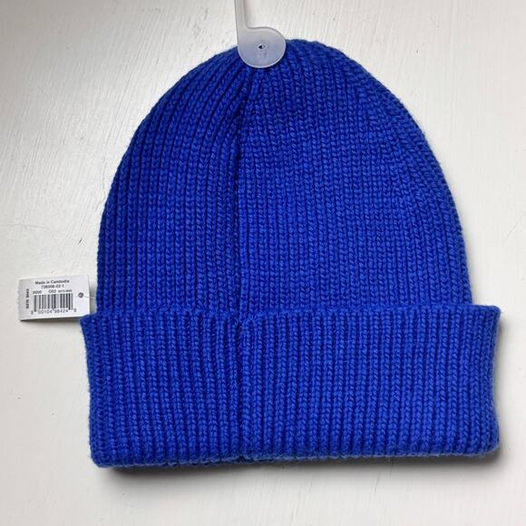 Old Navy Women’s Cold Weather Winter Cobalt Blue Knit Beanie Sz OS NWT - Picture 1 of 6